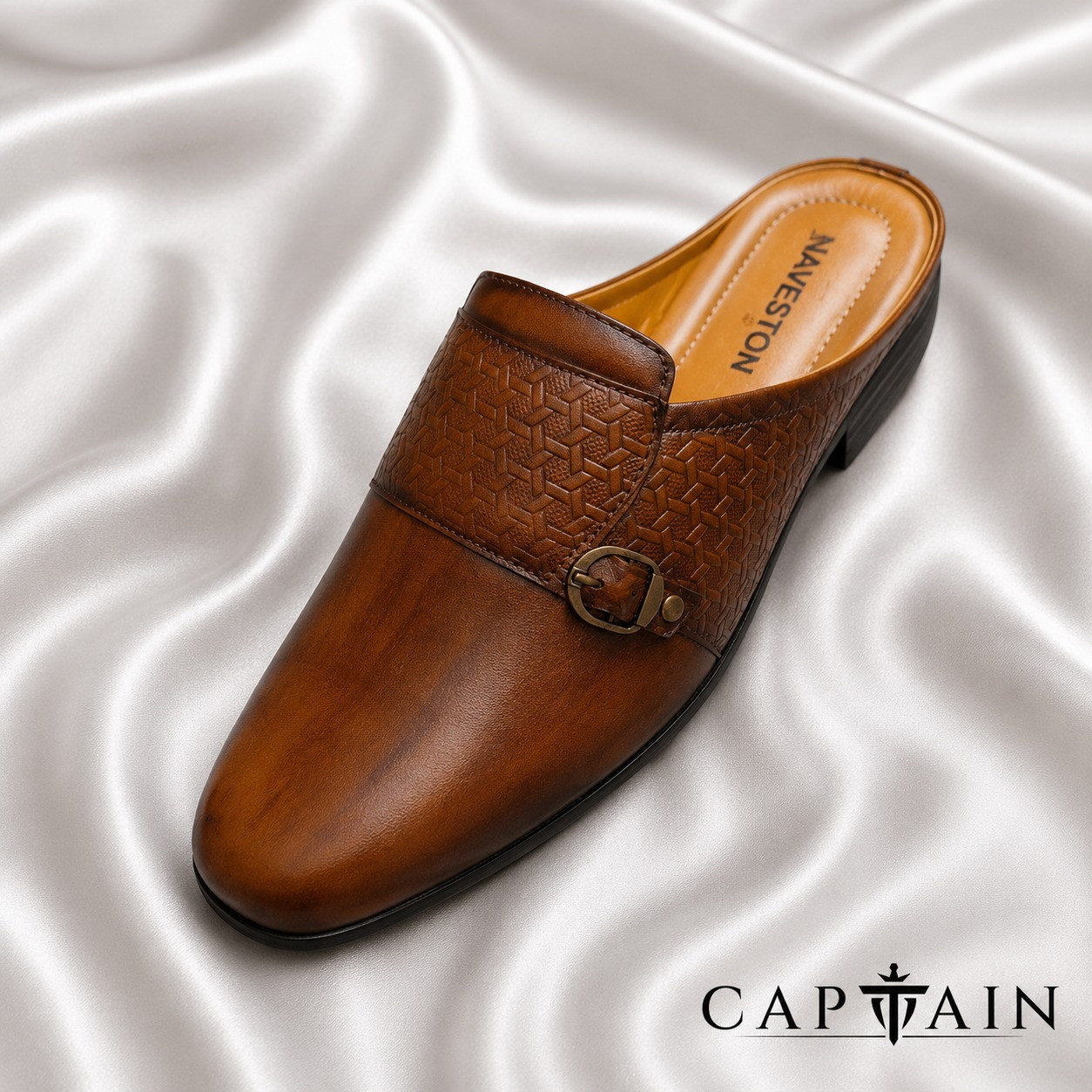 Men's Premium Leather Half Loafer – Vintage Tan