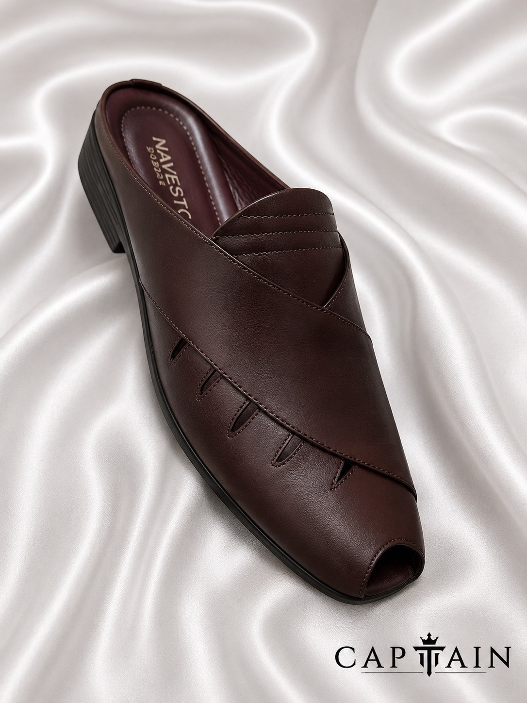 Men's Luxury Chocolate Beltless Kabli Loafer
